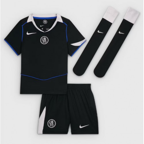 Chelsea Alejandro Garnacho #49 Tredjeställ Barn 2025-26 Kortärmad (+ Korta byxor)